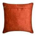thumbnail image 3 of The HomeCentric Decorative Pillow Covers Rust Pack of 2, 18"x18" (45x45 cm) Velvet Striped, Textured & Patchwork Cushion Covers For Sofa, Geometric Modern Style - Centric Wrap, 3 of 3