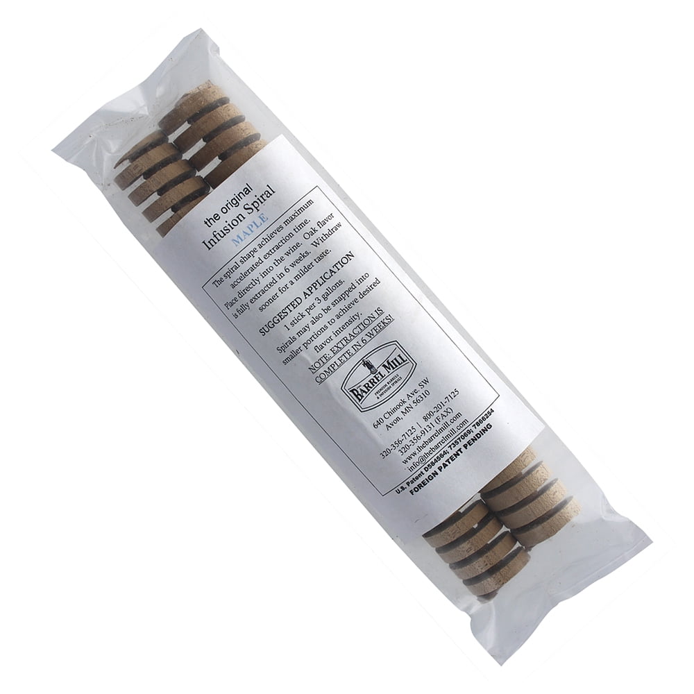 Infusion Oak Spiral - Sugar Maple Toast 8” - 2 Per Pack