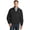 Black/Black, variant on Port Authority J753 Mens Classic Poplin Jacket, Dark Navy & Dark Navy - Extra Small
