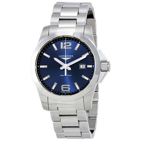 Longines Conquest Blue Dial Stainless Steel Men's Watch