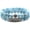 Aquamarine, variant on 2Pcs Healing Crystal Beaded Bracelet for Men Women Handmade 8MM Beads Stretch Bracelet Protection Bracelets Bring Good Luck Prosperity and Happiness Gifts for Men Women