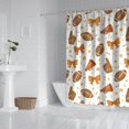 thumbnail image 2 of Football and Cheer Goods Pattern Shower Curtain 84"x72" ,Bathroom Decorative Shower Curtains Set with 12 Hooks,Modern Waterproof Washable Shower Curtain, 2 of 6