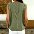 thumbnail image 6 of Perfectbot Women’s Side Tie Sleeveless Blouse, Crewneck Lightweight Cotton Linen Tank Top for Summer Casual, 6 of 7