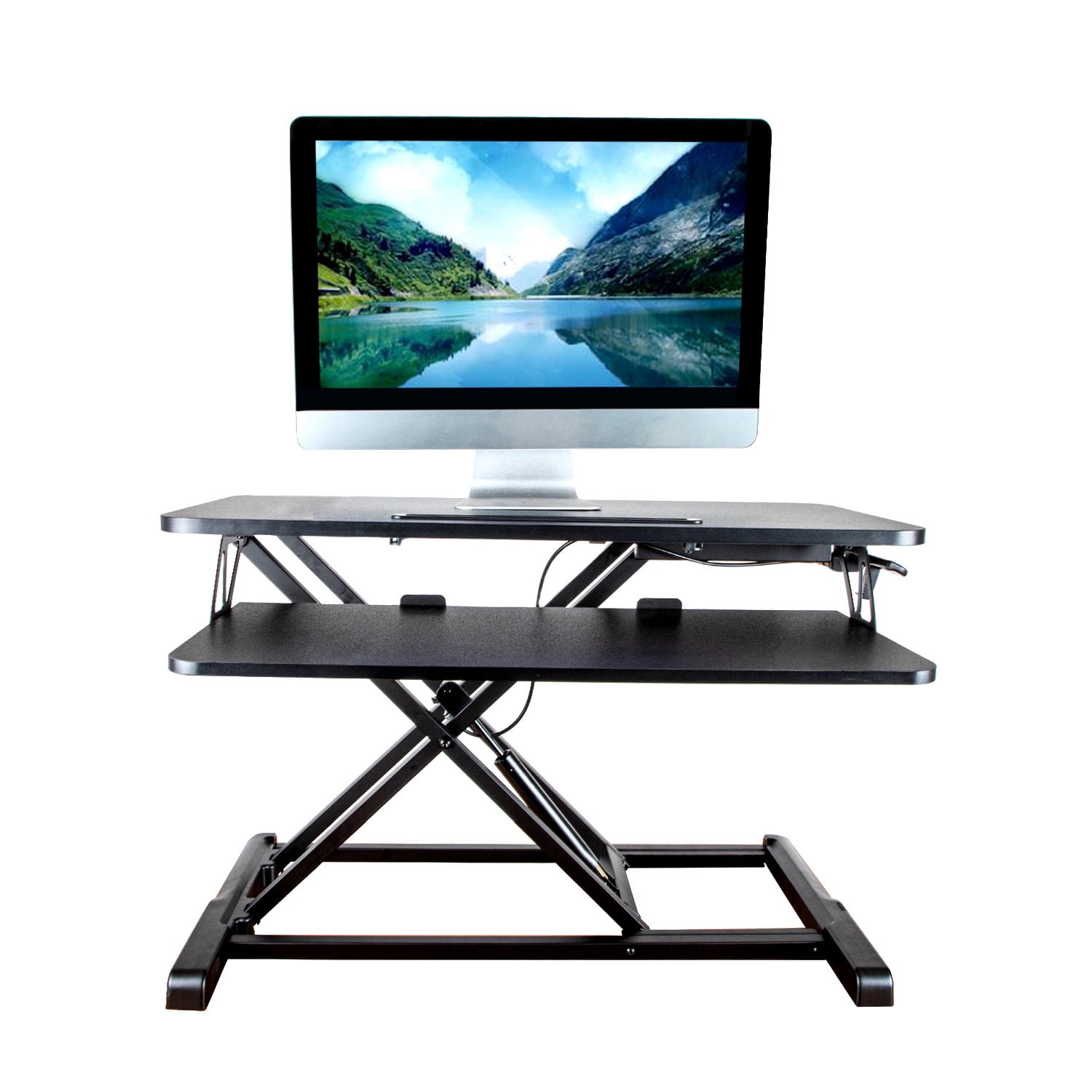 Impact Mounts Height Adjustable Ergonomic Desk Monitor Riser Tabletop ...