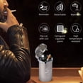 thumbnail image 6 of STOP ONE Car Ashtray, Portable Ashtray, CA-541 Auto Ash Tray with Lid and Led, Silver, 6 of 6