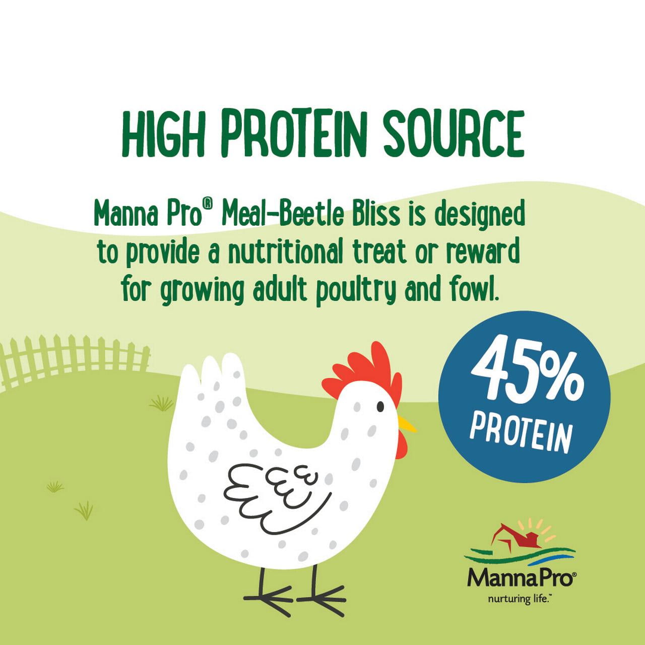 (3 pack) Manna Pro Farmhouse Favorites Meal Beetle Bliss 2lb