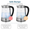 thumbnail image 4 of Winado 1100W Electric Kettle with 2.2L Capacity,Borosilicate Glass Tea Kettle with BPA Free, 4 of 9