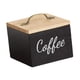 thumbnail image 5 of Porta cápsulas de café con tapa, caja de exhibición, contenedor de almacenamiento de madera versátil, café Negro, 5 of 9