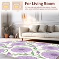thumbnail image 2 of ODIKA 8' x 10' Machine Washable Non-Slip Area Rug, Floral Flower High Traffic Rug, White, 301353, 2 of 7