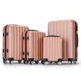 thumbnail image 5 of UBesGoo 4 Piece Luggage Sets, 16/20/24/28" ABS Durable Suitcase Sets Double Wheels TSA Lock, Rose Gold, 5 of 11