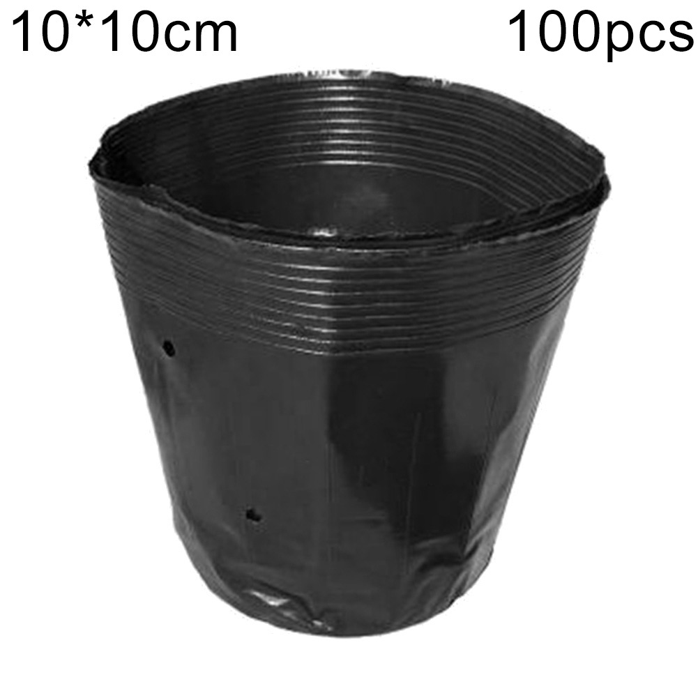 Ludlz 100Pcs Plastic Flower Seedlings Nursery Supplies Planter Pot/pots Containers, Seed Starting Pots, Planting Pots Plastic Pot Planting Flower Pot Nursery Planter Home Garden Supply - image 2 of 7