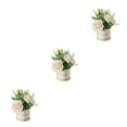thumbnail image 4 of ZheElen Simulation Flower Set Stunning Floral Display With Minimal Effort Wide Range rose white 3Set, 4 of 6