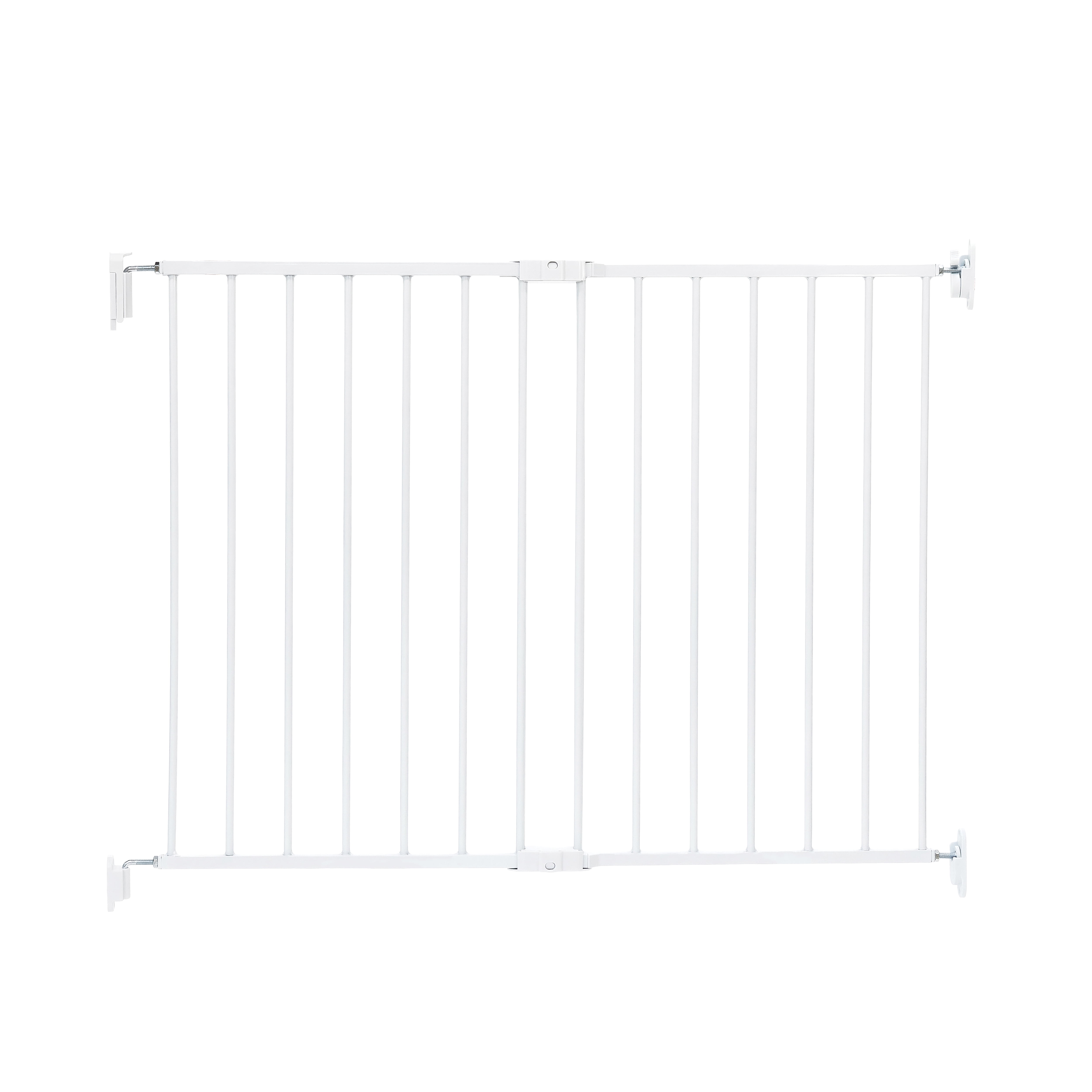 Regalo Extra Wide 2-in-1 Stairway & Hallway Baby Safety Gate with Mounting Kit, 24-40.5 in, Ages 6-24 Months