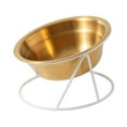 thumbnail image 3 of Cuenco inclinado elevado para gatos, plato de agua para perros, estable para gatos, suministros para mascotas, antivómitos con base blanca, 3 of 9