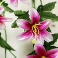 thumbnail image 5 of SPRING PARK 2Pcs Artificial Lilies Lily Plant Small Flowers Home Office Interior Decor, 5 of 7