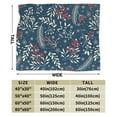 thumbnail image 3 of Kll Fleece Blanket Plush Throw Blanket Merry Christmas Winter Leaves Snowflakes,Soft Fuzzy Cozy Flannel Blanket For Couch Sofa Bed.(40"X30"), 3 of 9