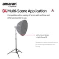 thumbnail image 2 of Aputure Light Stand Lightweight Thick Aluminium Design with Pneumatic Padding 2.8m, 2 of 6