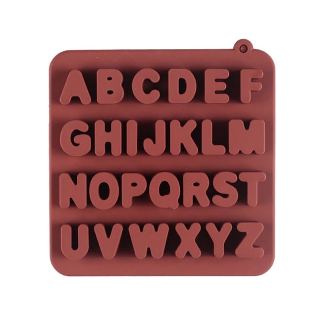 Molde de Silicona Wmkox8yii 26 Letras Inglesas para Chocolate