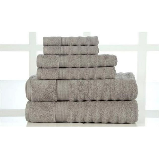 Affinity Linens AFL16PCTWLST-PLT Kit Serviette de Luxe 100 % Coton Égyptien 600 G/M2 - Platine