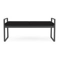 thumbnail image 4 of Gansett Reception Waiting Room Healthcare 2-Seat Bench / Charcoal Steel / Black, 4 of 5
