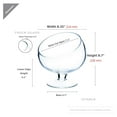 thumbnail image 2 of WGV Slant Cut Bowl Glass Vase Bulk with Stand, Width 8.25", Height 8.75", Clear Planter Terrarium, Candy Dish, Fruit Jar for Wedding Party Event, Home Office Decor, 4 Pieces, 2 of 8