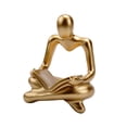thumbnail image 4 of GUOOL Figurine de Statue de Penseur Abstrait Créatif Sculpture de Résine Décorative à Collectionner, 4 of 9