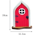 thumbnail image 6 of Fairy Door -Fairy Door for Tree-Fairy Garden-Fairytale Door - Tooth Fairy Door-Fairies Sleeping Door and Windows Tree Statues-Tree Hugger Yard & Garden Sculptures Fairy Mystical Home(Green), 6 of 6
