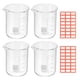 thumbnail image 1 of Vaso de Precipitados de 150ml, 4 Vasos de Medición de Borosilicato para Laboratorio y Cocina, 1 of 6