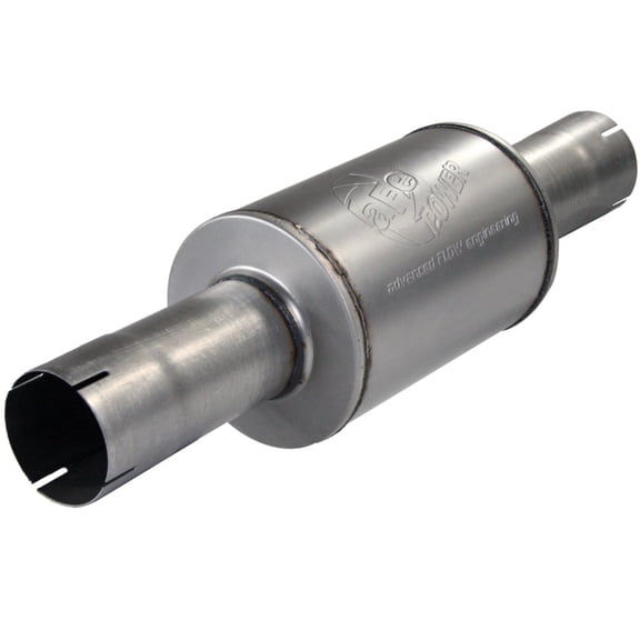 aFe Power - Exh Muffler Al; 4id In/out X 30oal- 9dia Body (MDAFE49-91