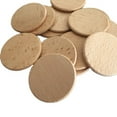 thumbnail image 6 of Lingstar Diy Round 20-Piece Craft pendant Wood Beige Coasters, 6 of 7