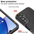 thumbnail image 4 of Aggxpf Samsung Galaxy A14 5G Case, Military-Grade Drop Protection Phone Cover, Dual Layer Protective Phone Case with Magnetic Kickstand Car Mount, Black, 4 of 5