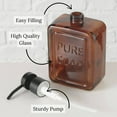 thumbnail image 4 of Amber Glass Soap Dispenser PURE SOAP 18 FL OZ, 4 of 7
