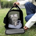 thumbnail image 3 of Soft Sided Pet Carrier for Cats Dogs Puppies up to 15 Lbs Collapsible Travel Carrier TSA Airline Approved Breathable Foldable Pet Bag with Shoulder Strap for Small Medium Pets, 3 of 4