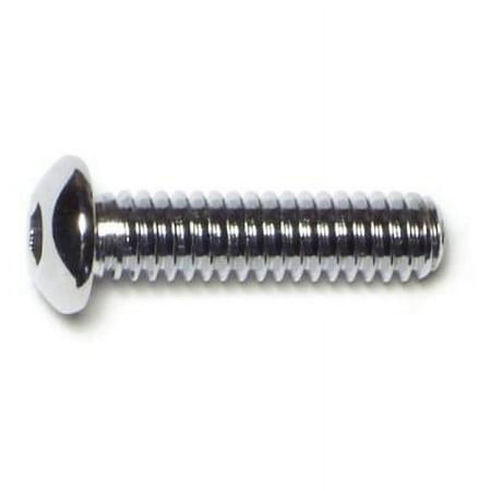 

1/4 -20 x 1 Chrome Grade 8 Button Head Socket Cap Screws (10 pcs.)