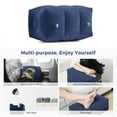 thumbnail image 3 of Inflatable Foot Rest Pillow for Travel Kids Adults Airplane Travel Pillow Cushions Height Adjustable Foot Pad for Office Home Car, 3 of 15