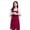 Red, variant on GARENAS Womens Black Gardening Apron Canvas Pockets Apron Crafts Chefs Kitchen Cooking Bbq Plain