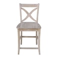 thumbnail image 5 of Pemberly Row Cosmo 24" Counter Stool in Weathered Gray, 5 of 9