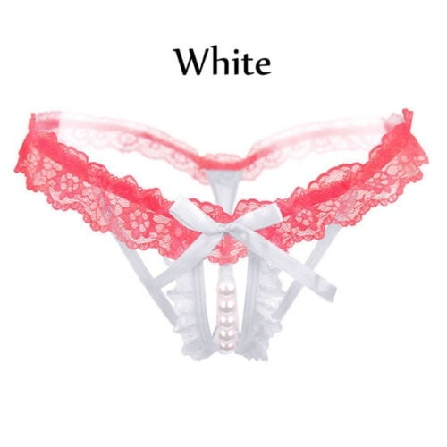 T Panties Female Underwear Lace Seamless Thongs Womens Pants Sexy Pearl  Erotic Women Crotchless Transparent Briefs Underwear W220324 From 11,19 €