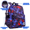 thumbnail image 3 of J World Unisex Oz 17" Daily Backpack For School And Travel, Galaxy, 3 of 8
