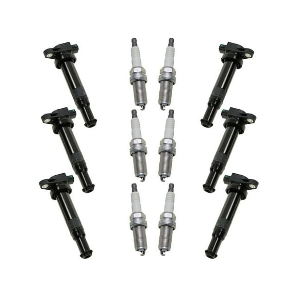Ignition Coil and Spark Plug Kit 12 Piece Compatible with 2008 2009