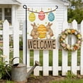 thumbnail image 7 of Easter Decorations 45x30cm Easter Welcome Garden Flag Bunny Egg Spring Yard Decor for Patio Porch, 7 of 7