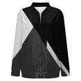 thumbnail image 5 of Bovemsi Bomber Jackets for Women Jacket 2025 Causal Zip Up Coats Long Sleeve Stand Collar Fall Lightweight Outerwear Tops Light Jackets, 5 of 6