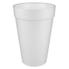Dart Foam Drink Cups, 16 oz, White, 25/Bag, 40 Bags/Carton