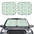thumbnail image 2 of Yiaed Pineapple Print Car Front Windshield Sun Shade,Foldable Anti-UV Car Sunshade for Front Window for Most Vehicles-Small, 2 of 5