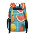 thumbnail image 3 of Large Clear PVC Backpack Heavy Duty See Through Backpack for Adults Work Travel, Fresh Fruits Printed 12L, 3 of 8