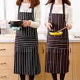 thumbnail image 1 of Delantal ajustable con babero y bolsillos - Delantal de cocina para cocina de cocina de cocina en poliéster rojo para adultos, 32,6x24 pulgadas, 1 of 6