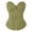 Light Green, variant on FASHOFT Coffee Corset Shapewear For Women Zip Closure Leather Court Waist Cinching Shaper Boned Tummy Control Edgy Style Outerwear Bustier Leather Corset Top L