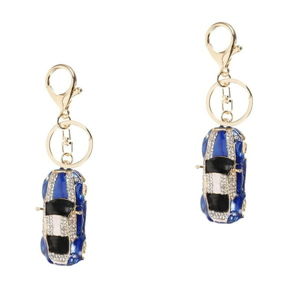 unbranded 2pcs Car Keychain Hanging Pendant Keychain Cool Keychain Vehicle Pendant Key Ring Decor