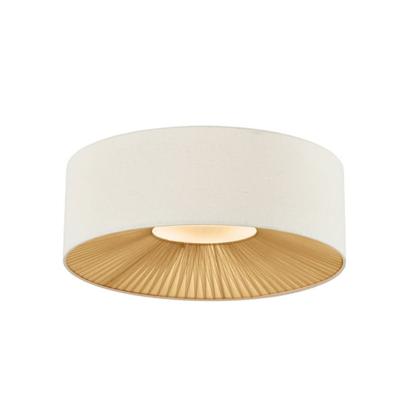 Justice Design Group Fab-9582 Warren 6 Light 24" Wide Flush Mount Drum Ceiling Fixture -