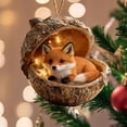 thumbnail image 6 of YOHAVEN Forest Animal Resin Ornaments Set With Mini Lights, Cute Hedgehog Raccoon And Friends In Acorn Homes, Hanging Christmas Tree Accents, Whimsical Holiday Décor Gift For Nature Lovers, 6 of 7